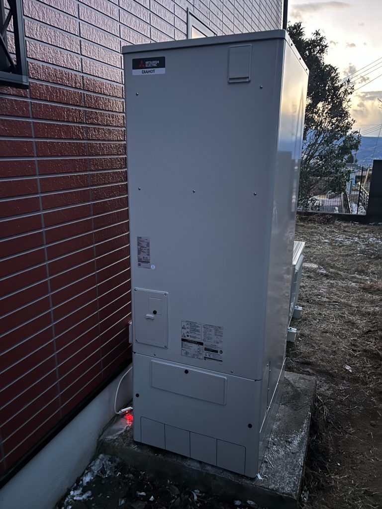渋川市 エコキュート工事 〈三菱 Aシリーズ 370ℓ〉 -リフォームモリハウスー