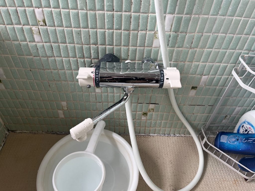 渋川市　浴室シャワー水栓交換工事　－リフォームモリハウスー