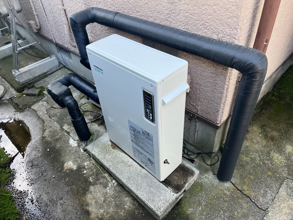 渋川市 石油給湯器工事 コロナUKB-EF472A