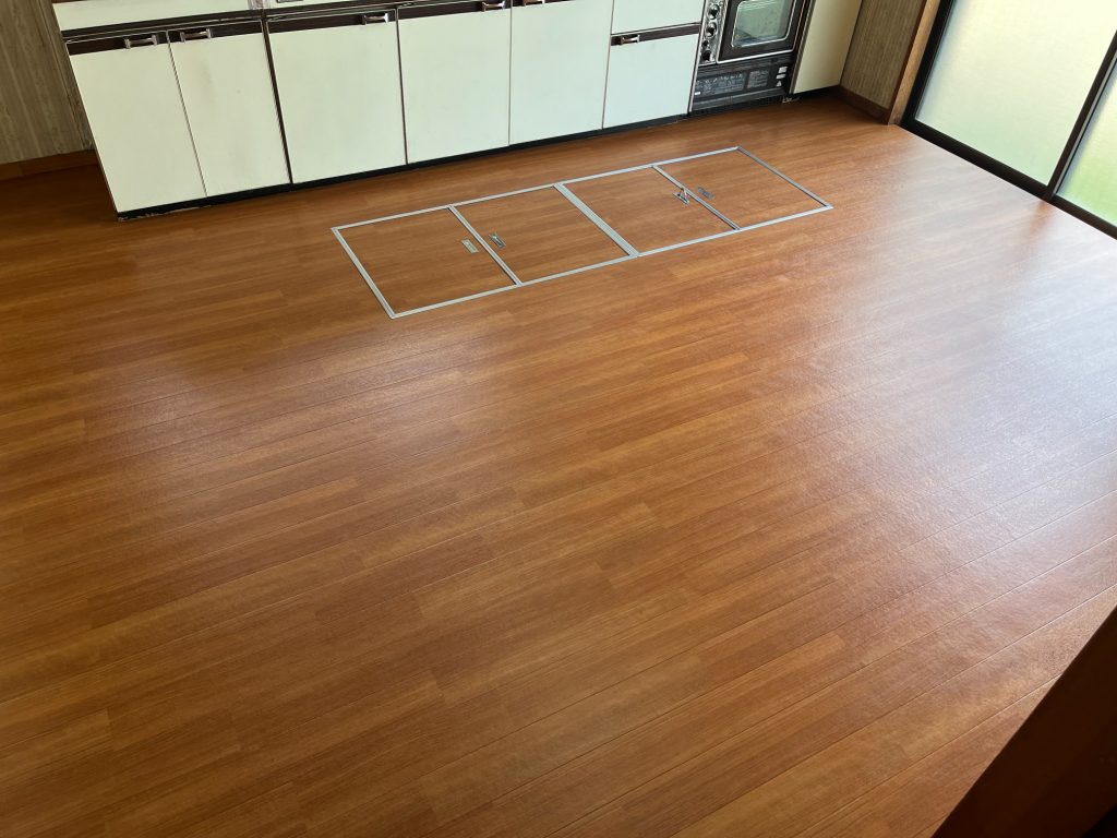 吉岡町 台所床工事