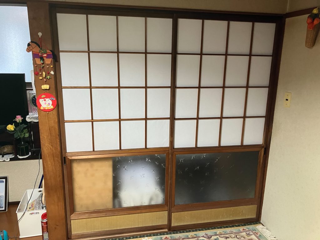 渋川市 障子貼替