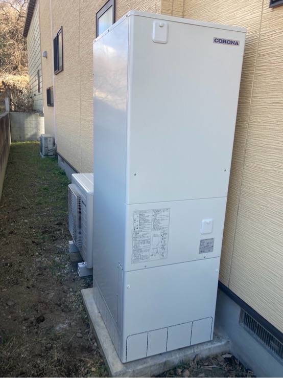 渋川市　エコキュート工事〈コロナ　370ℓフルオート　CHP-37AZ1〉