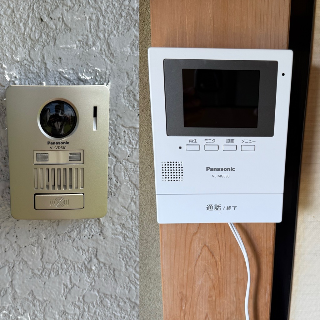 渋川市　ドアホン工事〈Panasonic　ワイヤレステレビドアホン　VL-SGE30KLA〉