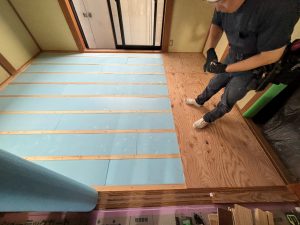 吉岡町　和室→洋室工事〈LIXIL　ラシッサＳ　フロア〉