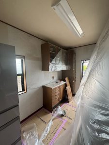 吉岡町　台所・食堂工事〈LIXIL　ラシッサＳフロア〉