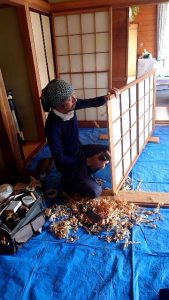 渋川市　襖・障子貼替〈建具調整〉