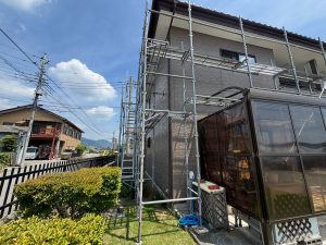 渋川市　雨樋工事〈Panasonic　軒樋　アイアン丸　105Φ〉