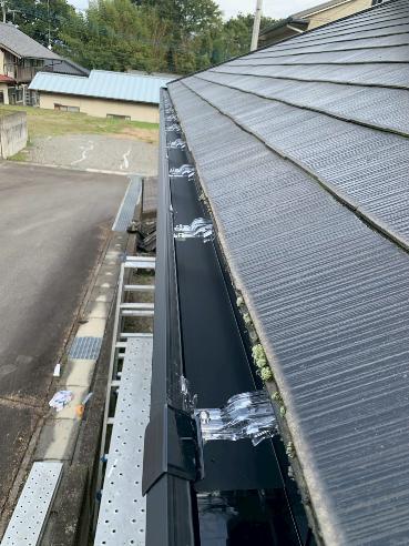 渋川市　雨樋交換工事〈Panasonic　軒樋　ファインスケア〉