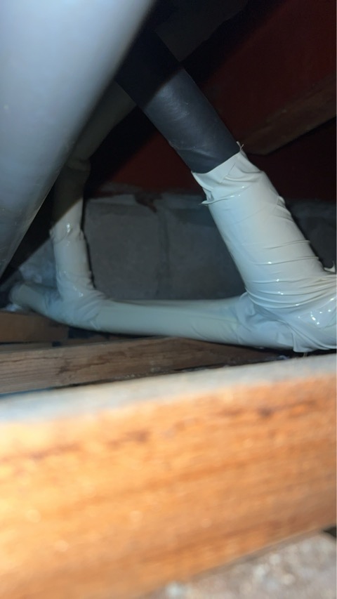 渋川市　屋根裏・給水管漏水工事