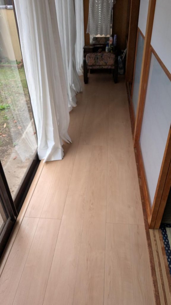 吉岡町　広縁工事〈LIXIL　フローリング・ラシッサＳフロア〉