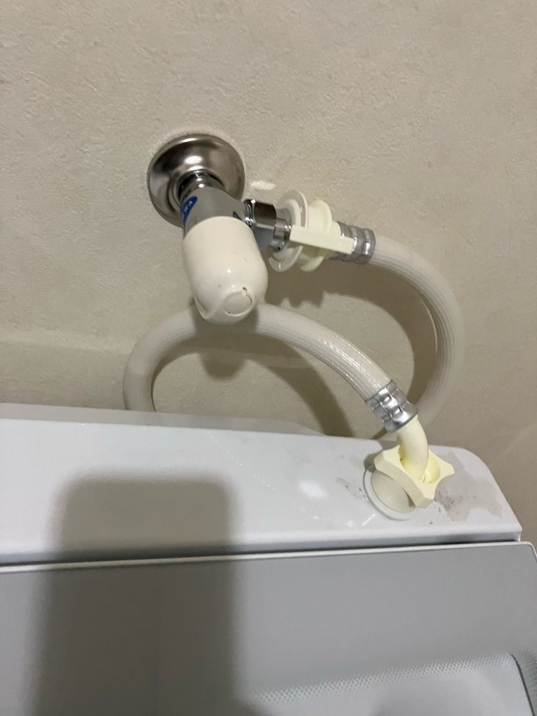 渋川市　洗濯機用水栓交換工事〈KVK　K115CP2〉