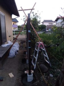 渋川市　玄関引戸工事〈立山アルミ　戸車〉