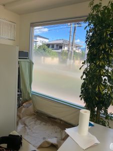 渋川市　事務所窓工事〈スリーエム　窓フィルム・グラデーション加工〉