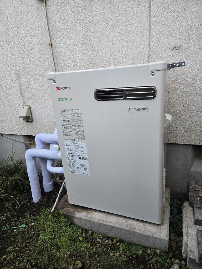 渋川市　石油給湯器工事　〈ノーリツ　水道直圧式　オートタイプ　C-4706　SAY　BL　〉