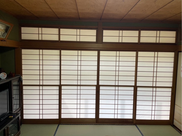 吉岡町　和室障子貼替工事