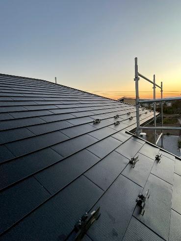 榛東村　２Ｆ屋根雨漏り工事〈ＧＬカラー鋼板　月星商事タフ〉