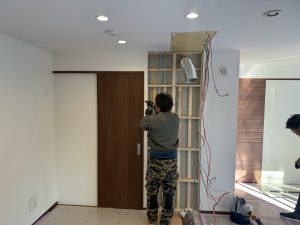 渋川市　キッチン・内装工事〈クリナップ　システムキッチン　ステディア　D800〉