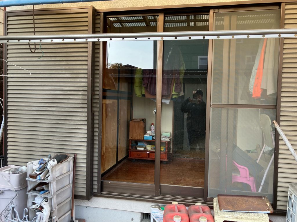 渋川市　ガラス交換工事