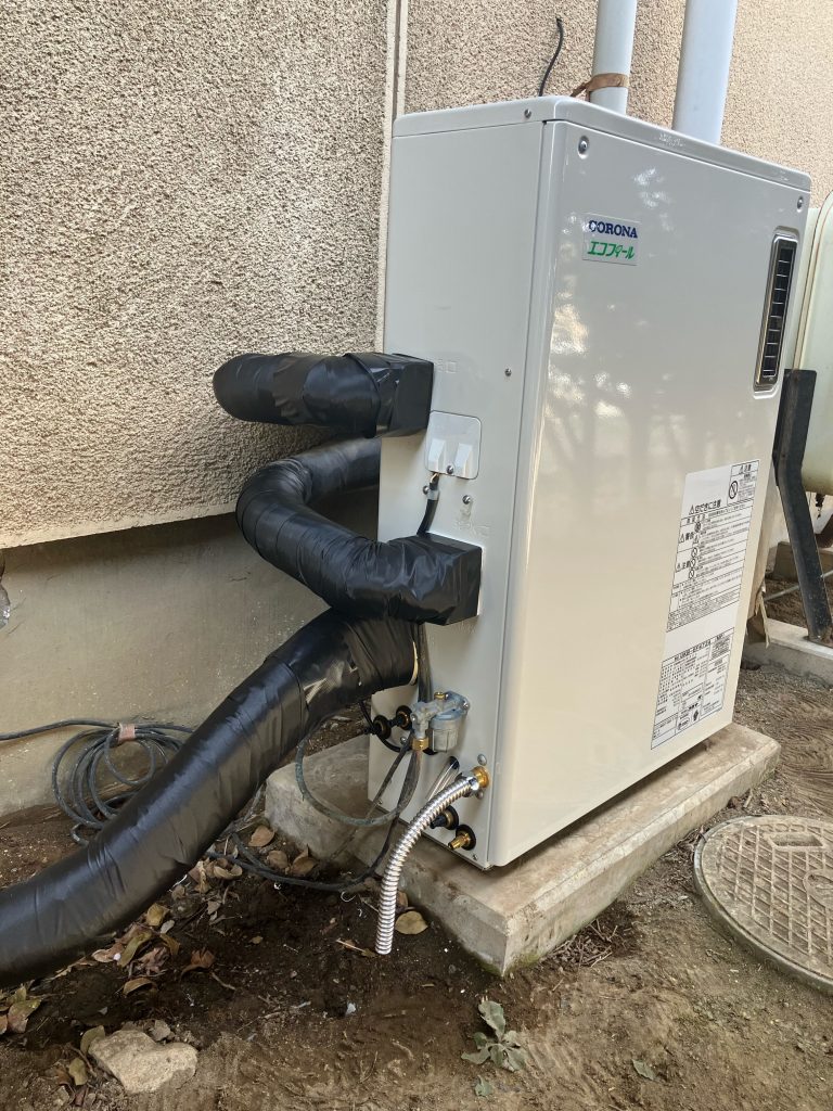 渋川市　石油給湯器工事〈コロナ　エコフィール　UKB-EF471A(MP)〉