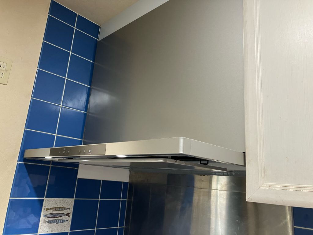 渋川市　レンジフード工事　〈クリナップ　洗エールレンジフード〉