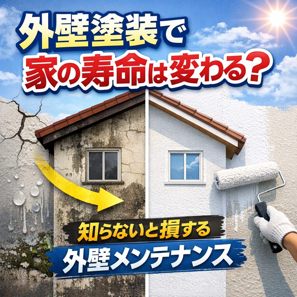 外壁塗装で家の寿命は変わる？知らないと損する外壁メンテナンス✨