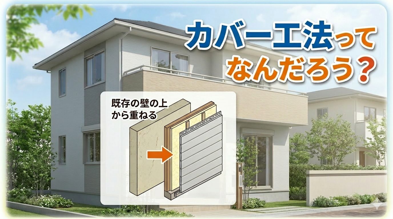 【外壁】カバー工法ってなんだろう？