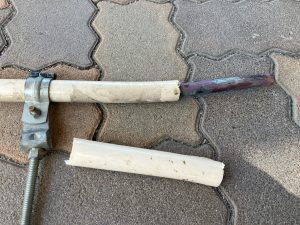 渋川市　エコキュート配管床下漏水工事