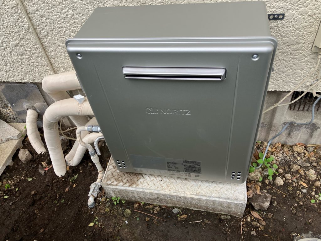 渋川市　ガス給湯器工事〈ノーリツ　ガス給湯器　GT-C2072SAR BL　20号〉