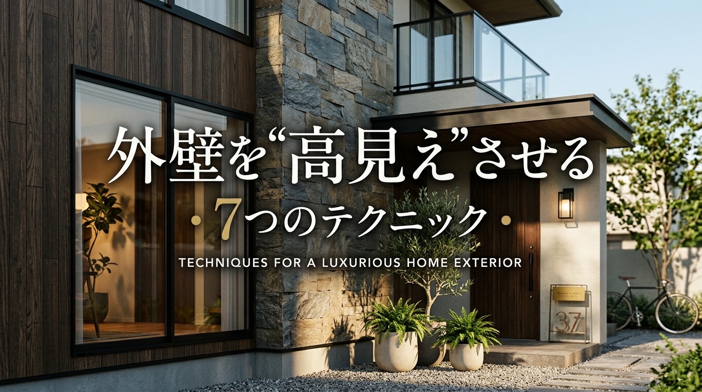 【外壁】外壁を”高見え”させる７つのテクニック