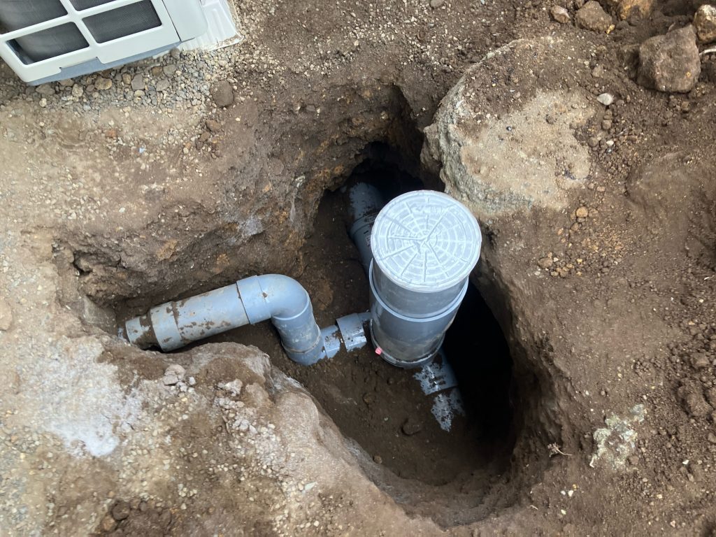 渋川市　キッチン排水桝交換工事