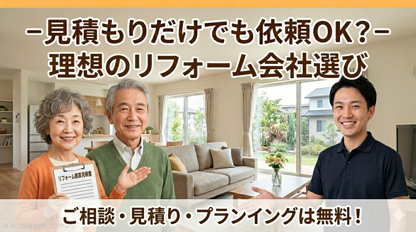 リフォーム会社の見積もり、依頼だけでもOK？