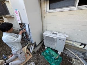 渋川市　エコキュート工事〈Panasonic  エコキュート  Sシリーズフルオート  460ℓタイプ  HE-S46LQS〉