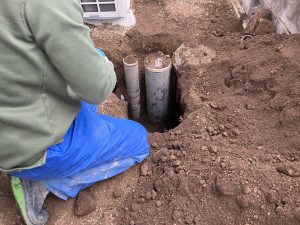 渋川市　キッチン排水桝交換工事