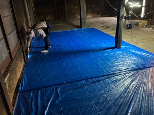 渋川市　２Ｆ床改修工事