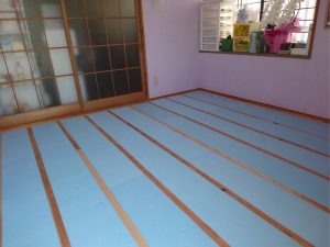 榛東村　畳→フローリング貼替え工事〈リリカラ　住まいるケアフロア〉