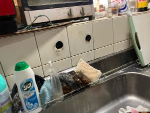 渋川市　キッチン水栓工事〈KVK　シングルシャワー付混合栓　MSK110KERFUT〉