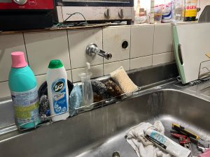 渋川市　キッチン水栓工事〈KVK　シングルシャワー付混合栓　MSK110KERFUT〉