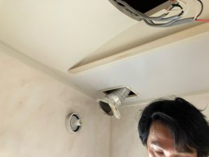 渋川市　浴室換気扇工事〈Panasonic　FY-17C8〉