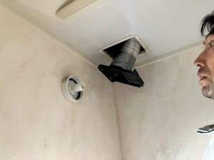 渋川市　浴室換気扇工事〈Panasonic　FY-17C8〉