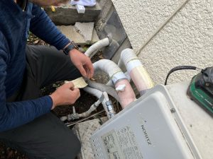 渋川市　ガス給湯器工事〈ノーリツ　ガス給湯器　GT-C2072SAR BL　20号〉