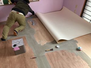 榛東村　畳→フローリング貼替え工事〈リリカラ　住まいるケアフロア〉