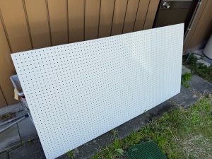 渋川市　軒天上貼り工事〈エヌビーエル　エンボスカラーリップル〉