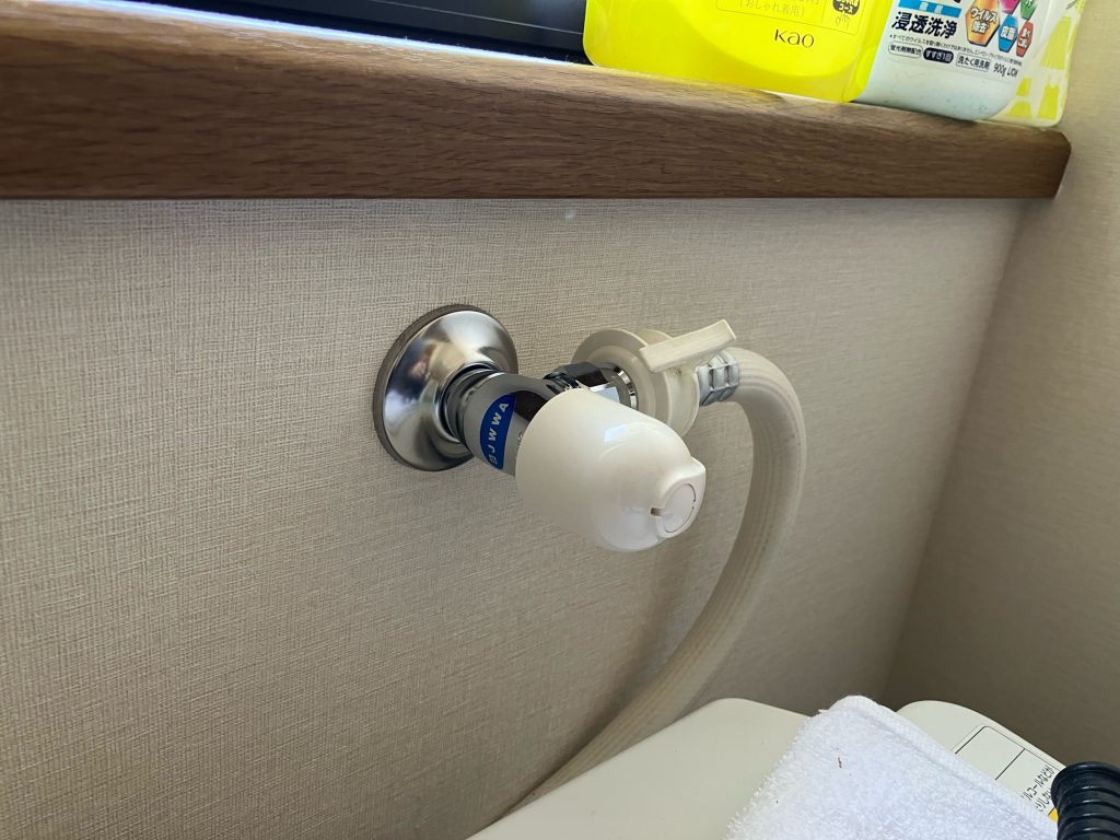 吉岡町　洗濯機用水栓工事〈KVK　洗濯機用水栓　K115CP2・緊急止水機能付〉