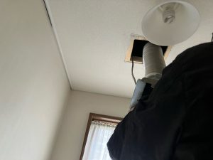 渋川市　浴室換気扇工事〈Panasonic　天井埋込型換気扇　FY-17B7/56〉