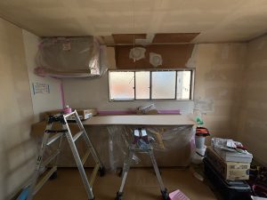 渋川市　キッチン工事：中古住宅改修工事
