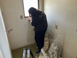 渋川市　脱衣室工事：中古住宅改修工事