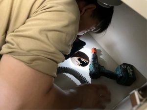 渋川市　ブロックキッチン交換工事〈LIXIL　セクショナルキッチン〉