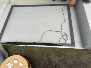 渋川市　網戸張替工事〈グレーネット　16520〉