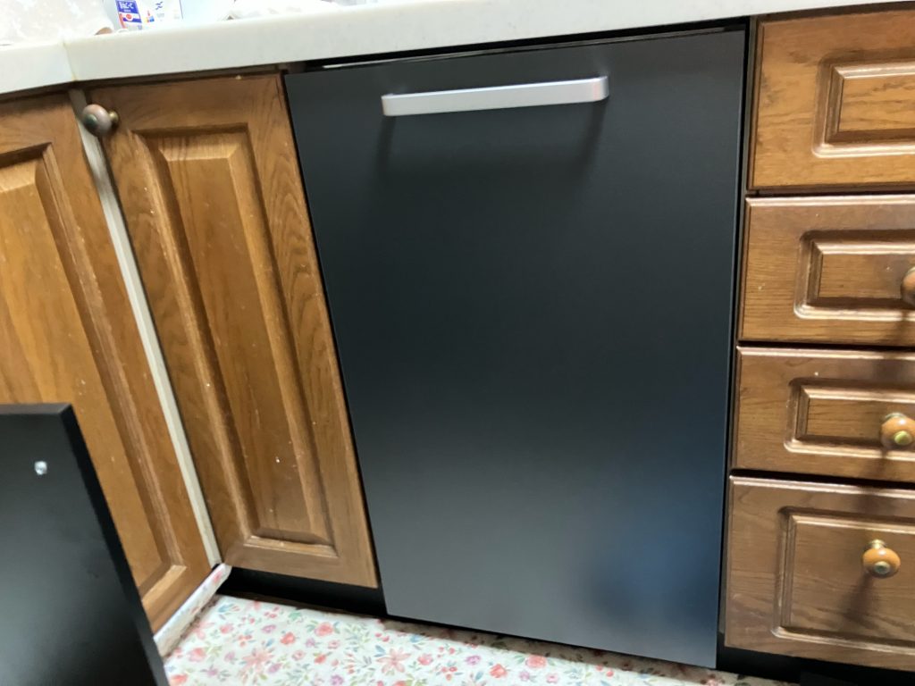 渋川市　食洗機工事　〈Panasonic　フロントオープン食洗機　NP-45EF1WPE　単品販売後付け用〉