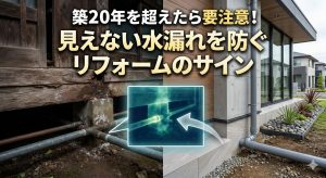 【榛東村にお住いの方へ】築20年を超えたら要注意！見えない水漏れを防ぐリフォームのサイン